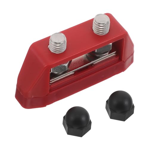 Abaodam Bloque de Distribución Dual con Cubierta Barra Colectora de Terminales Resistente Vibraciones para Coche Barco y Camión Conexión Segura y Protección contra Contaminantes