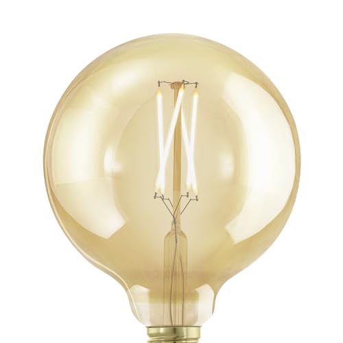 Eglo Dimmable E27 LED globe, golden vintage filament light bulb - Image 3