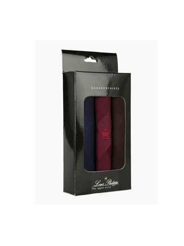 Image of Louis Philippe Men's Cotton Handkerchief (Pack of 3)