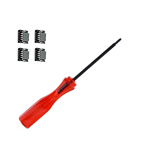 Image of 4Pcs 4-Pin Touch Screen Connector Ribbon Port Socket for New 3DS XL /LL 3DSLL New3DSXL Replacement with Y Screwdriver Tool
