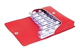 Medidos – Wöchentlicher Tabletten-Organizer von Kibodan | 7-Tage-Medikamenten- & Vitaminbox – Eine Box pro Tag | Reisegeeignet, BPA-frei, leicht zu öffnen, mit 4 verstellbaren Fächern (Rot)