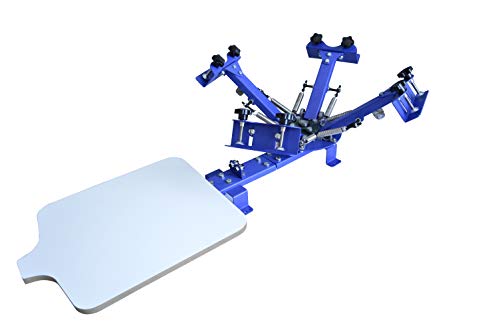 INTSUPERMAI 4 Color Screen Printing Press Silk Screen Printing Machine for T-Shirt Printing