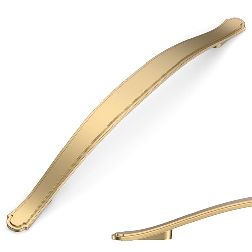 Image of Asidrama 10 Pack 6.3 Inch(160mm) Champagne Bronze Kitchen Cabinet Handles Cabinet Pulls Kitchen Hardware for Cupboard Drawer Pull
