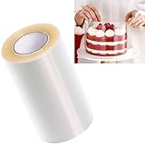 Tortenrandfolie 30cm x 10m, Wiederverwendbar Folie, Hoch Torten Folienrand Für Dekoration, Transparent Acetat Rolle Tortenfolie, Harte Torten Folie für Mousse Kuchen Schokolade Sahne Dessert Crafting