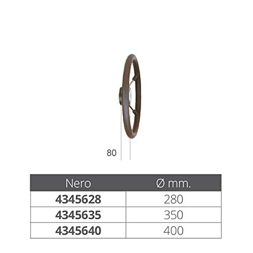 OSCULATI Stuurwiel van zacht polyurethaan, 400 mm, zwart - Image 3