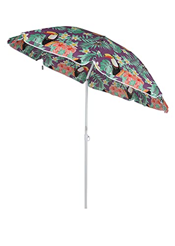 1a-Handelsagentur Katoenen parasol 160 cm strandscherm tuinscherm zonwering camping, kleuren: Tucan - Afbeelding 3