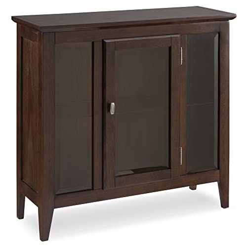 Image of Leick Home Ryan Curio Cabinet, 30 inch, Chocolate Oak