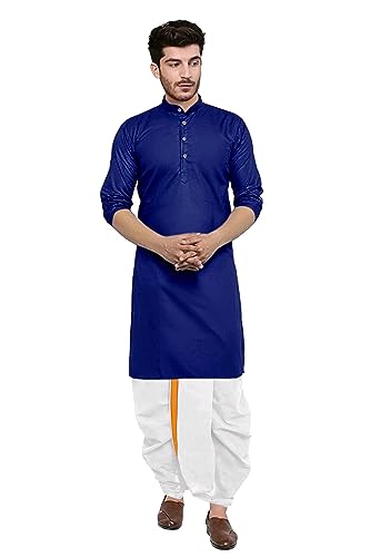 Image of Trustous Kurta Dhoti set for Mens (mahraj dhoti with kurta plain and classis look)