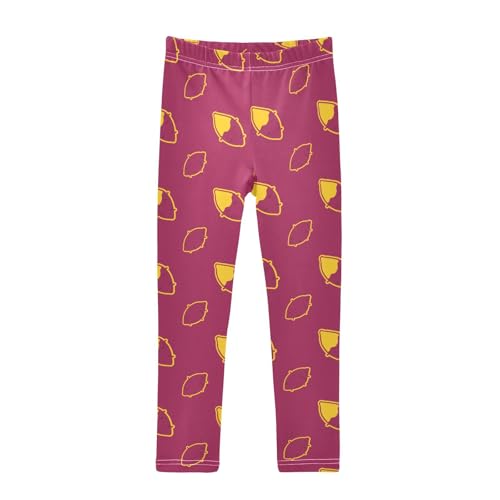 ZZKKO Girls Leggings Roasted Sweet Potato Toddler Girls Clothes Leggings for Girls Toddler Girls Leggings 3-4T