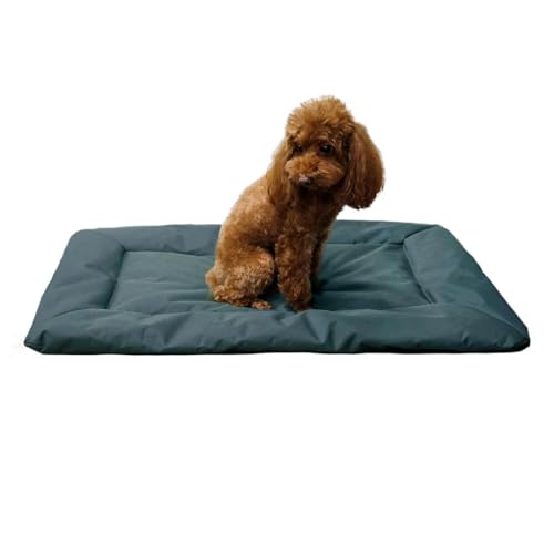 Walmeck Camas para Perros, Colchoneta Plegable para Dormir para Mascotas, Tela Oxford 600D, Impermeable, con Diseño Portátil, Adecuada para Perros Medianos y Pequeños, Retención de Calor (Gris)