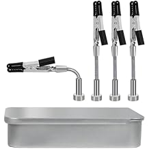 Soldering Helping Hands Station, NEWACALOX Magnetic Third Hand Helping Tool with 4 Soldering Helping Arms & PCB clamp Holder & PCB Holder Waterproof XRG-D10-4