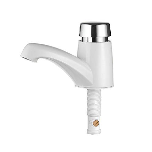 Torneira de Fechamento Automático Ecofortti 1179 F79, Lorenzetti, 7110038, Branco/Cromado