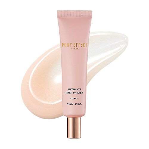 PONY EFFECT Ultimate Prep Primer #Hydrate - dry/sensitive skin 35g, 1.23 Ounces, Professional Perfecting Primer, Makeup Primer, Hydrating Gel-Type, For Face Foundation, Perfecting Long Lasting