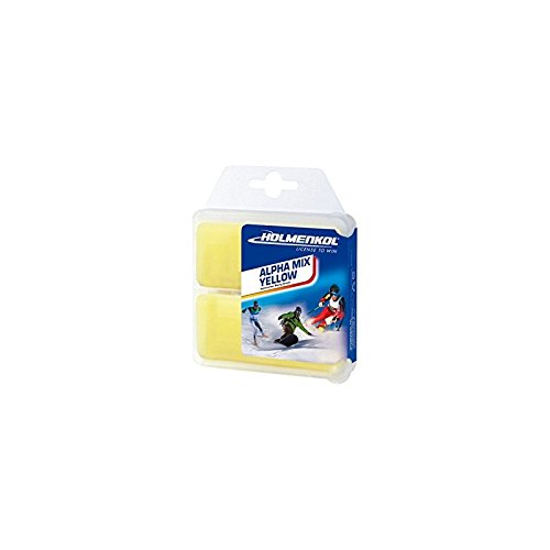 Holmenkol Cera de esquí Unisex Alphamix para Adultos, Amarillo, 2 x 35 Gramos Cover