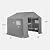 Best Choice Products 10x8ft Outdoor Storage Shed, Carport, Canopy Shelter, Dual Doors & Windows, Metal Frame, Weather-Resistant, Perfect for Storing Motorcycle, Bike, Garden Tools – Gray