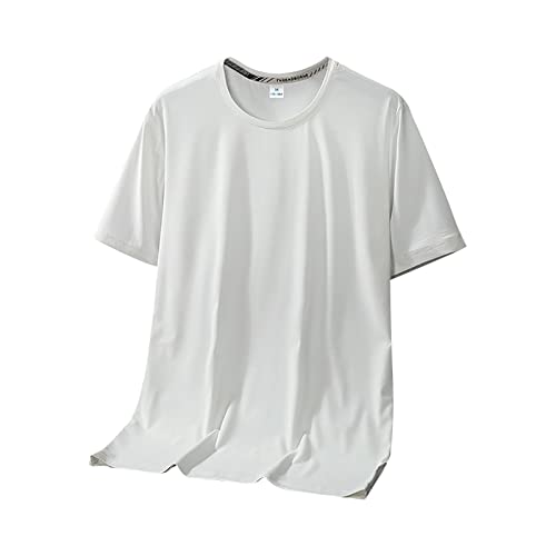 T-shirt de sport homme en soie pour le fitness et la musculation
