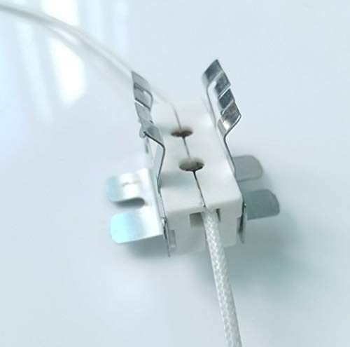 AiCheaX - Portalámparas 20 Piezas de cerámica GX9.5 para luz 250 V 650 W - (Color: Blanco, Tipo Base: GX9.5)