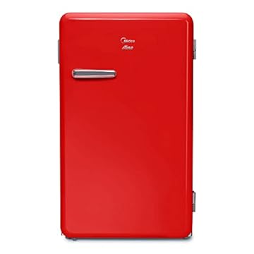 Frigobar Retrô, 95L, Vermelho Rubi, 110V, Midea, MRV10V1