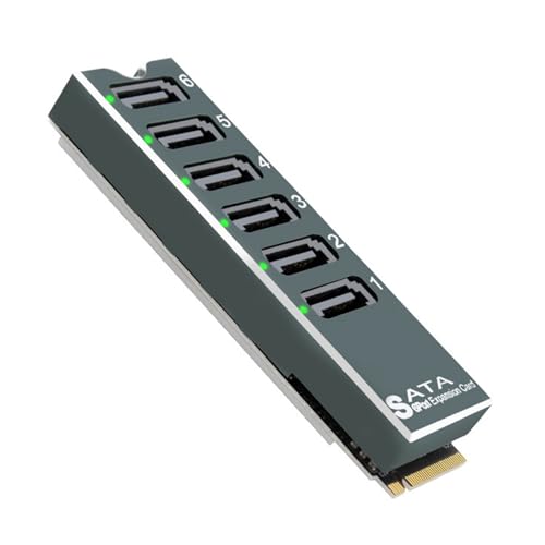 Chip ASM1166 PCIe a 6G tarjeta de expansión de 6 puertos SATA III para actualización de servidor