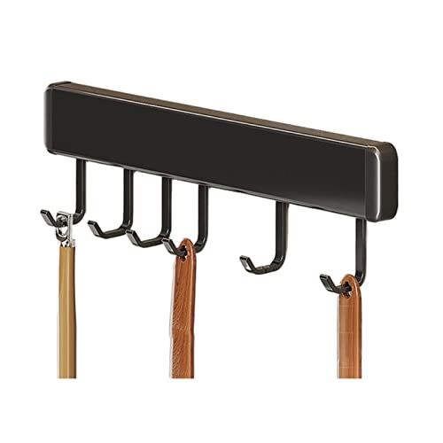 Perchero para ropa ganchos de pared colgador plegable negro ISCBAFYX 30cm
