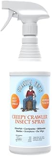 Grandpa Gus's Creepy Crawler Insect Spray, Clove & Cottonseed Oil Kills Silverfish, Centipedes, Millipedes, Beetles, Scorpions, Earwigs, Indoor/Outdoor Use, Weather Resistant, Long-Lasting, 32 Fl Oz