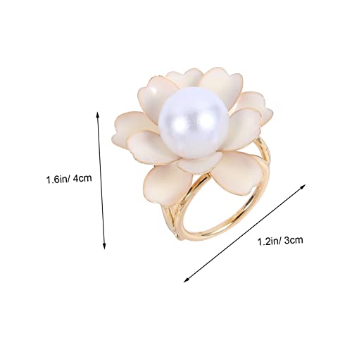 4 Boucles d'écharpe à Fleurs pour Châle Mode et Délicat