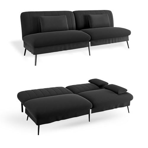 COMHOMA Canapé Convertible 3 Places Canapé-lit Pliable avec Fonction Couchage - Canapé 2 en 1,...