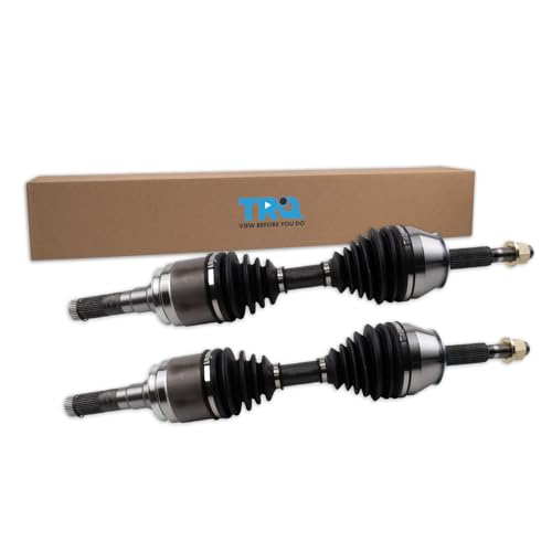 Image of TRQ Front Driver and Passenger Side CV Axle Assembly Set 2 Piece Compatible with 2014-2018 Jeep Cherokee AWD Off Road Suspension