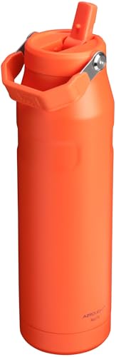 Image of Stanley IceFlow Flip Straw 2.0 Water Bottle 36 OZ | Built-In Straw with Larger Opening | Lightweight & Leak-Resistant | Insulated Stainless Steel | BPA-Free | Tigerlily Plum