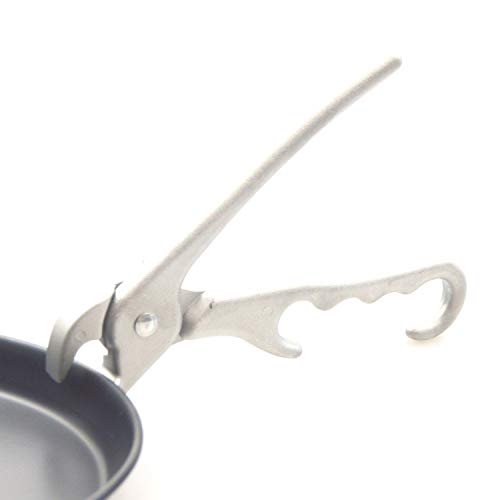 Pizzazange handliche praktische Pizzablechzange Blechzange für Pizzablech Stempelzange Blech Stempel Zange aus massivem Zinkguss mit 21 cm