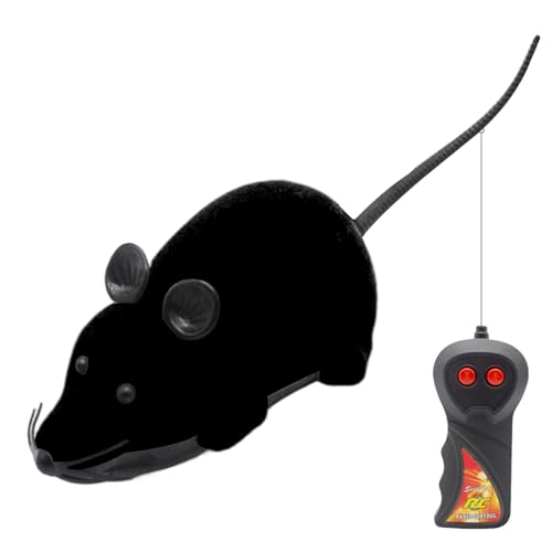 giocattolo per gatti telecomandato, topolino realistico giocattolo per gatti, topi floccati, giocattoli interattivi, automatico con telecomando, giochi per cani, scherzi, forniture per animali