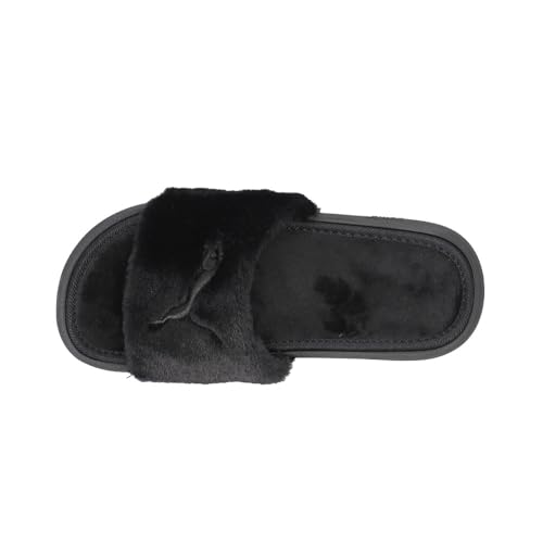 PUMA Kids Girls Cool Cat Fluffy Bx Slide Casual Sandals Casual - Black - Size 7 M4