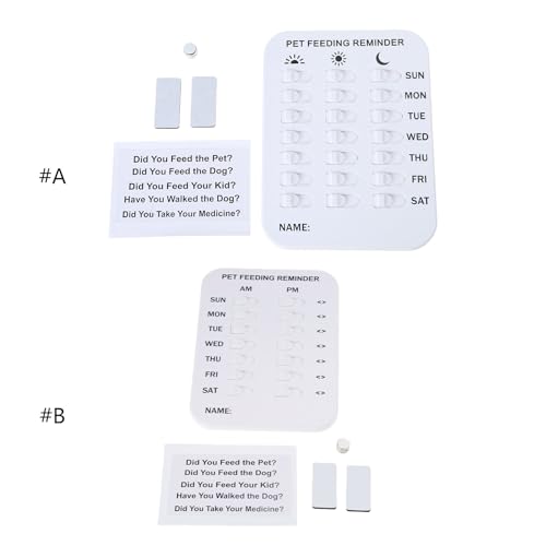 XFUYI Fütterungserinnerung für Hunde: Fütterungsplan für Haustiere, einfach anzubringender Magnetaufkleber und Futterempfehlung für Ihren Hund