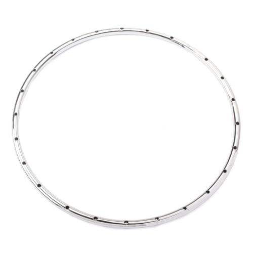 ibasenice Banjo Tension Hoop Flanges Durable Iron Material Easy Installation for Guitar Violin Ukulele Mandolin for Music Enthusiasts DIY Luthiers Silver