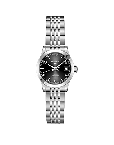 Longines Record Automatic Black Dial Ladies Watch L23204566