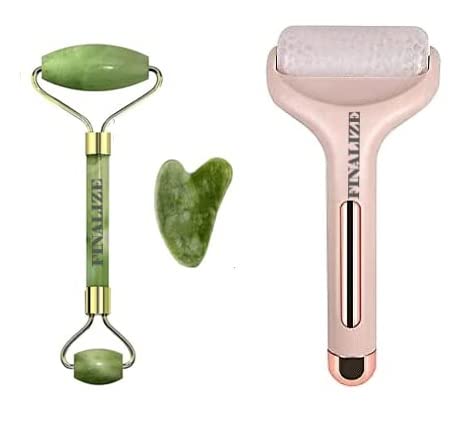 See full amazon price history chart for Finalize Ice Roller Face Massager, Facial Massager 100% Natural Stone Jade Roller With Gau Sha Stone Facial Massager - (Face Roller + Stone) Finalize Ice Roller Face Massager, Facial Massager 100% Natural Stone Jade Roller With Gau Sha Stone Facial Massager - (Face Roller + Stone) (B0B7W2YJHP) Amazon Price History, Amazon Price Tracker