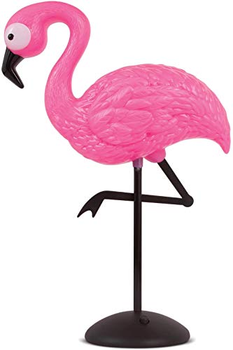 Flamingo Decor Pink Standing Lamp - LED Light Up Table Desk Top Wireless Portable Home Office Figurine Decoration Accessory Night Lights Perfect for Bedroom Parties Christmas Birthday Gifts