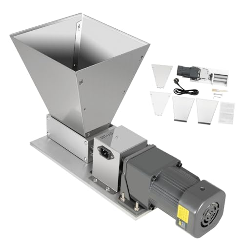 Elektrische Getreidemühle MalzmüHle Multifunktionsschleifer, 60W Grain Crusher Getreid Walzenmühle, 4L Verstellbare Schrotmühle Schleifrate: 20kg/h Kornquetsche mit Pinsel & 4 Stück Trichter Elektrische Getreidemühle MalzmüHle Multifunktionsschleifer, 60W Grain Crusher Getreid Walzenmühle, 4L Verstellbare Schrotmühle Schleifrate: 20kg/h Kornquetsche mit Pinsel & 4 Stück Trichter