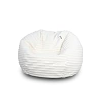 Bags of Beans Corduroy Kids Bean Bag Chair with Filling Included - Lightweight Comfortable Beanbag Seat - Machine Washable Childrens Beanbag Furniture for Girls & Boys - 67 x 48cm