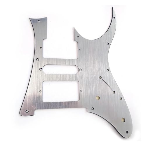 Pièces de guitare argentées à 10 trous pour plaque de protection de rechange