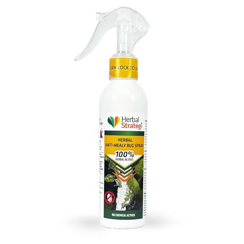 Herbal Strategi Anti-Mealy Bug Repellent Spray - Natural, Vegan & Eco-Friendly | 100% Herbal and Chemical free | Baby and Pet safe | Ayush certified (200 ML)