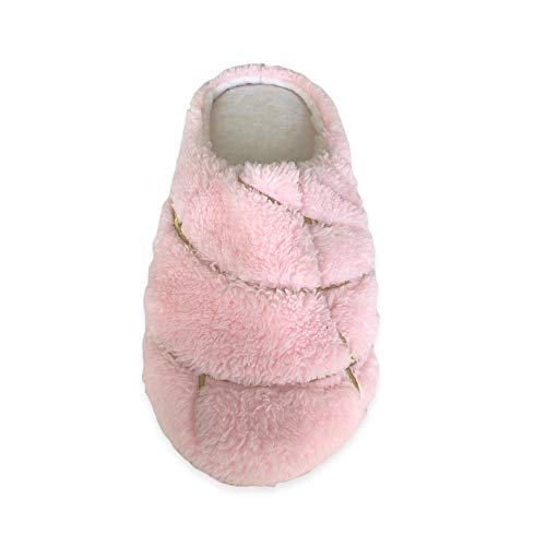 MEXISTUFF - Concha PANtuflas Slippers with Memory Foam and Plush Lining - Slip-on House Slippers for Indoor & Outdoor Use - Pink3