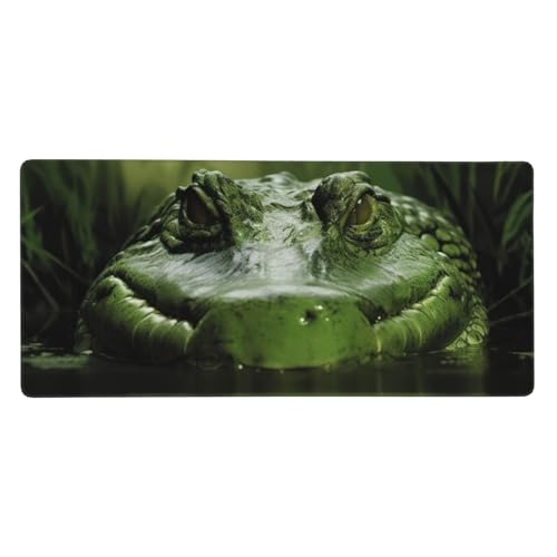 Tapis de souris de jeu étendu 90x40cm grand tapis écriture vert gator
