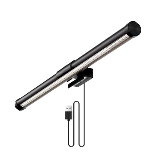 Luminaria LED para Monitor, Barra de Luz RGB para Monitor, Controle por Toque, 16 Cores, Proteção Ocular, Compatível com Computadores