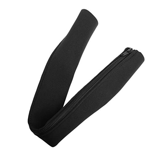 Funda organizadora de cables de neopreno para evitar enredones bajo la mesa de ordenador