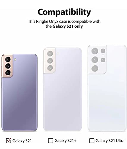 Image of Mobile Back Cover Case for Samsung Galaxy S21 (Silicone Case|CameraProtection|Black SC1510)