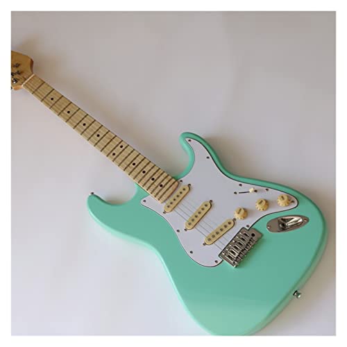 AMINIY Guitare électrique Panneau acahogany String Acoustique String Jazz Col Vert Vert Guitare Électrique (Color : B) - Les Beatles, Paul McCartney, John Lennon, RIngo Starr, George Harrison AMINIY Guitare électrique Panneau acahogany String Acoustique String Jazz Col Vert Vert Guitare Électrique (Color : B) – Image 7