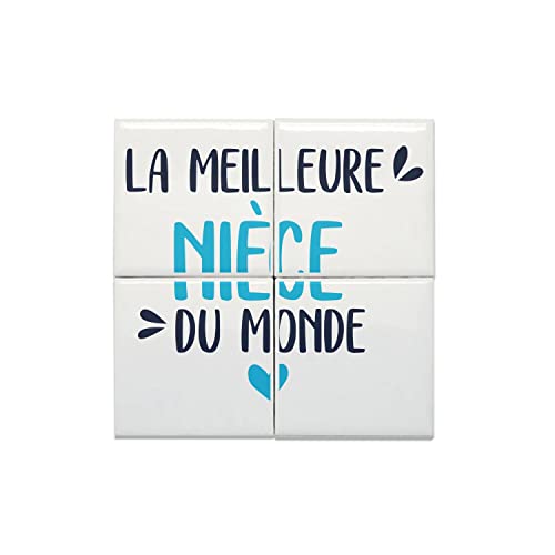 Carreaux céramique décoratifs 15,2x15,2 cm lot x4 idée cadeau nièce