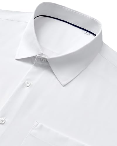 Alimens & Gentle Mens Dress Shirts Stretch Long Sleeve Wrinkle Free Business Casual Button Down Shirt for Wedding4