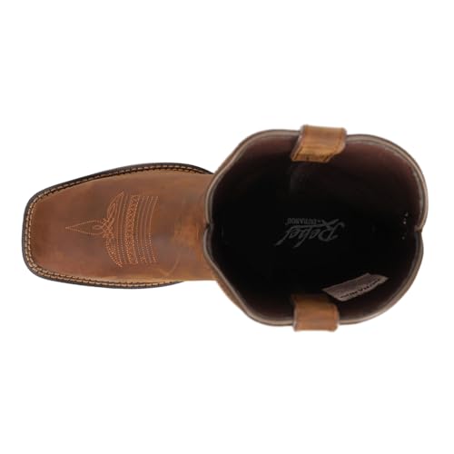 Durango Steel Toe Pull-On Western Boot, Brown, Size 8.5(2E)4